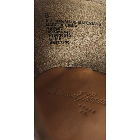 Universal Thread Target Caramel Brown Flat D'Orsay Sandals Size 8 - Picture 5 of 7